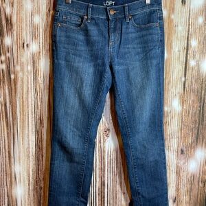 LOFT Modern Skinny Leg Denim Jeans Blue Pants Women's Size 2P Petite (26x26)